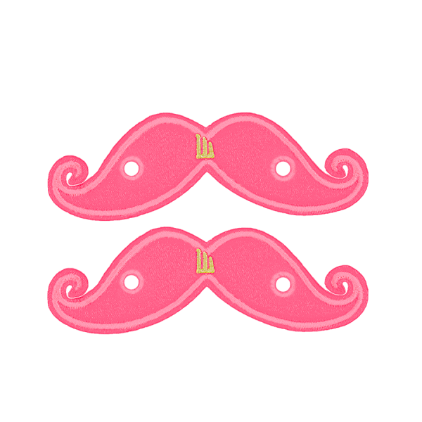 Awareness Pink Mustache - Clip