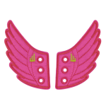 Pink Neon Wings - Lace