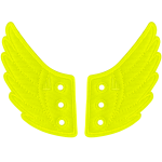 Yellow Neon Wings - Lace