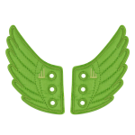 Lime Neon Wings - Lace