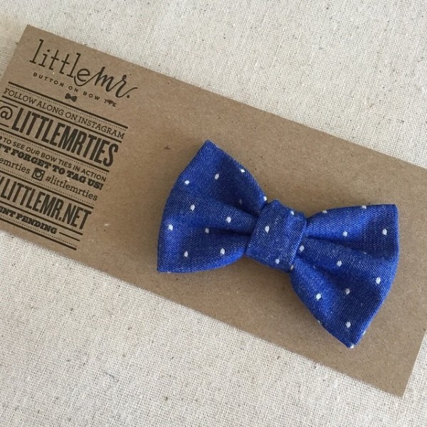 Little Mr. ROYAL POLKA DOT BABY AND TODDLER BOW TIE 