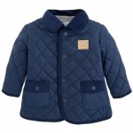 Baby Navy Blue Quilted Jacket