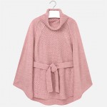 Knit Pink Poncho 