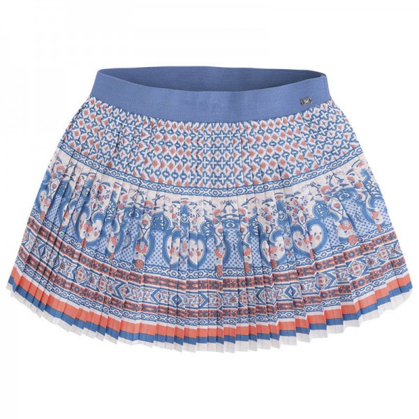 Pleated Print Skirt 
