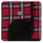 Holiday Print Toddler Blanket in Christmas Plaid 2019