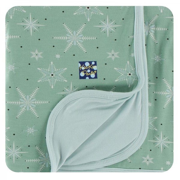 Holiday Print Toddler Blanket in Shore Snowflakes 