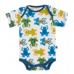Print Short Sleeve One Piece in Amazon Frogs 