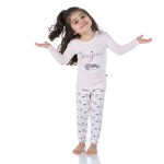 Print Long Sleeve Pajama set in Natural Sweet Treats