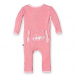 Fitted Applique Coverall in Desert Rose Horses