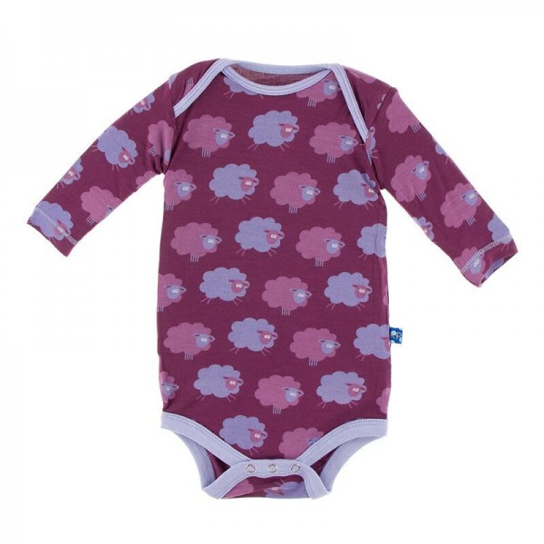 Print Long Sleeve One Piece in Grapevine Sheep
