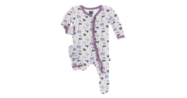 kickee pants natural farm animals blanket