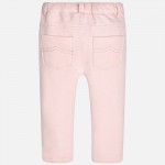 Baby Girl Fleece Jeggings with Button Fastening