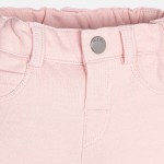 Baby Girl Fleece Jeggings with Button Fastening