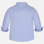 Baby Boy Long Sleeve Cotton Piqué Shirt