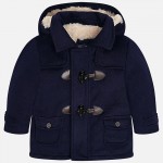 Baby Boy Faux Fur Lined Duffle Coat