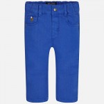 Baby Boy Long Twill and Elastane Trousers