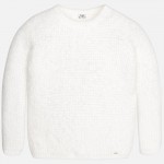 Girls Ivory Knitted Sweater