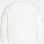 Girls Ivory Knitted Sweater