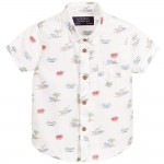 Baby Boys Safari Print Layered Shirt