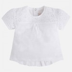 Baby Girl short sleeve t-shirt with pleated Back