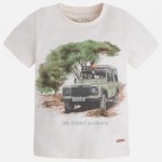 Boy Short Sleeve T-shirt Jeep Print