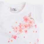 Girl T-shirt with Voile Sleeves