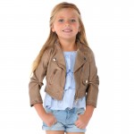 Girl Jacket with Zipper Fastening