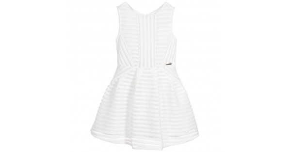 mayoral white lace dress