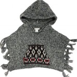 Reservation Fringe Poncho with Hoodie