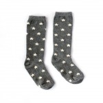 Mini Dressing Star Knee Socks - Grey