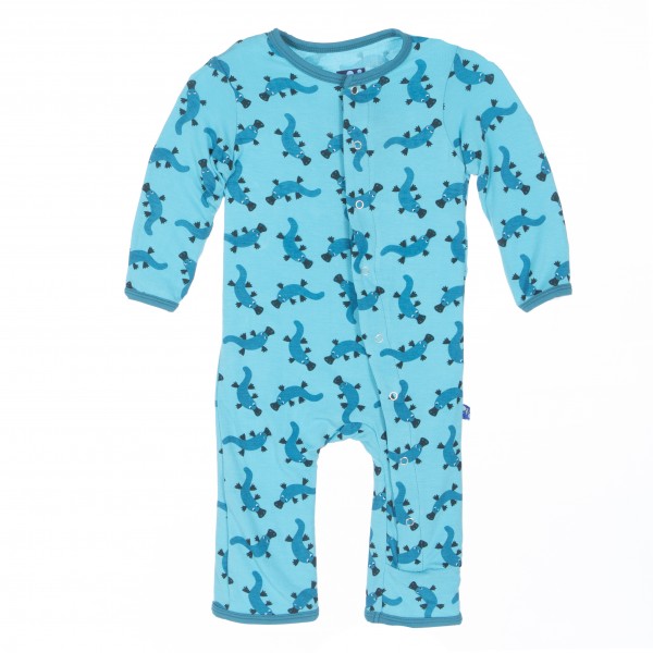 Print Fitted Coverall in Confetti Platypus