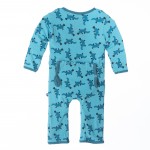 Print Fitted Coverall in Confetti Platypus
