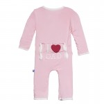 Holiday Applique Coverall in Lotus I Love Dad
