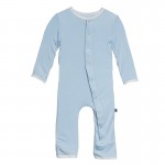 Holiday Applique Coverall in Pond I Love Dad