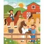 At the Ranch 64-Piece Puzzle Tin and Coin Bank