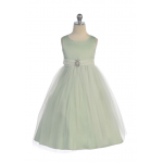 SATIN AND TULLE DRESS 