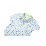 Anchor Print Poplin Short Sleeve Dress Shirt 