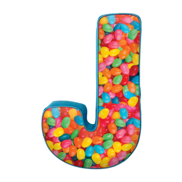 Letter J Initial Microbead Pillow