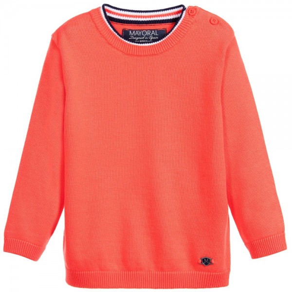 Coral Red Knitted Sweater