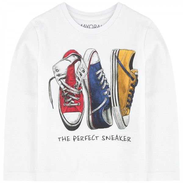 Converse Sneakers Printed Long Sleeve  T-Shirt 