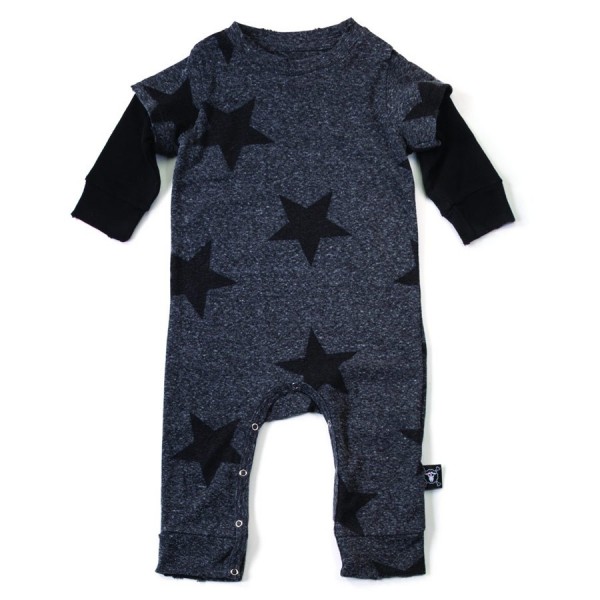 Star Playsuit (Charcoal) 