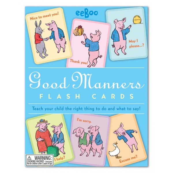 GOOD MANNERS FLASH CARDS 