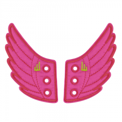 Pink Neon Wings - Lace
