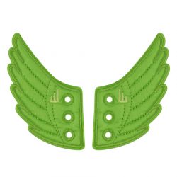 Lime Neon Wings - Lace