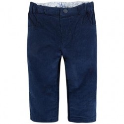 Baby Boy Basic Corduroy Trousers (Navy)