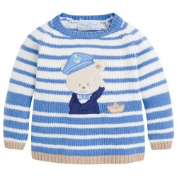STRIPED JUMPER LIGHT BLUE
