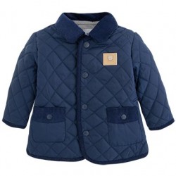 Baby Navy Blue Quilted Jacket Baby Navy Blue Quilted Jacket