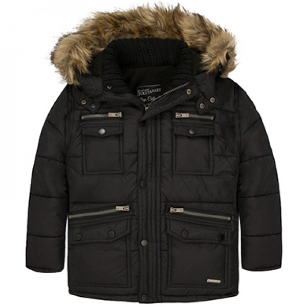 PADDED COAT W/ DETACHABLE HOOD PADDED COAT W/ DETACHABLE HOOD
