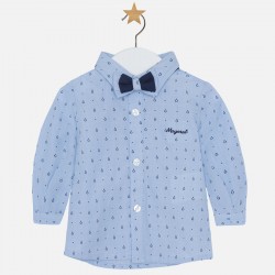 DRESS SHIRT W/ BOW TIE (CLOUD)