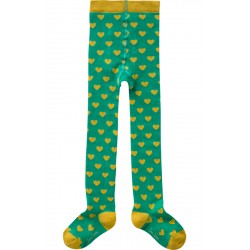 MELISSA MAILLOT TIGHTS GREEN/BROWN HEARTS